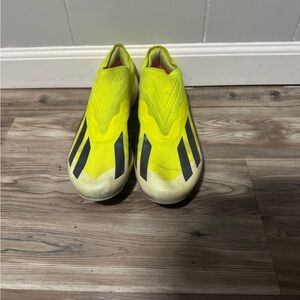 Yellow and Black Adidas Crazy Fast +